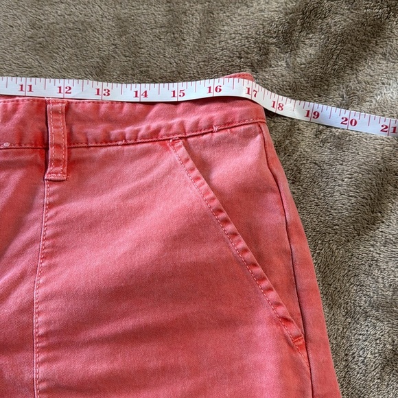 Sanctuary X Anthropologie Women's Cotton Salmon Colored‎ Shorts - Picture 11 of 13